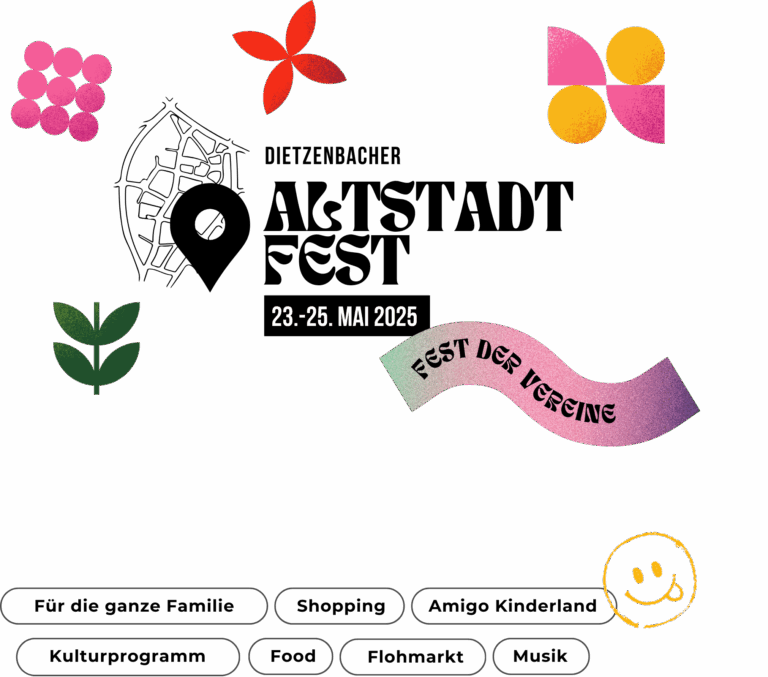 Dietzenbacher Altstadtfest und Fest der Vereine mit Bühnenprogramm und verkaufsoffenem Sonntag